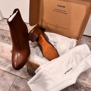 Vince Terri Booties // Women's Brown Ankle Boots